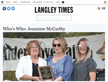 Tablet Screenshot of langleytimes.com